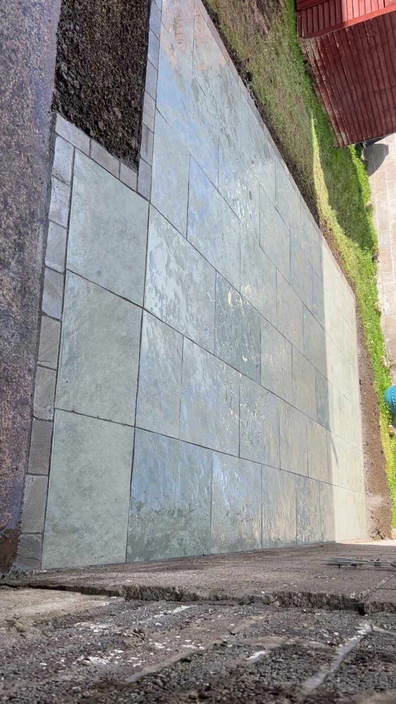 Slate Clad Feature Wall
