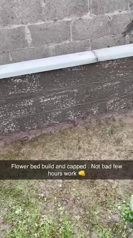 Flower Bed Built & Capped
